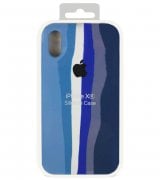 Чехол Rainbow Silicone Case для Apple iPhone XR Blue