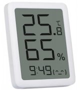 Термогигрометр-часы Xiaomi Miaomiaoce LCD Thermometer Hygrometer White (MHO-C601)