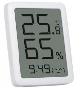 Термогігрометр-годинник Xiaomi Miaomiaoce LCD Thermometer Hygrometer White (MHO-C601)