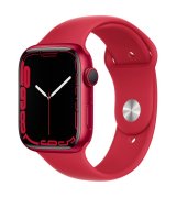 Apple Watch Series 7 45mm (GPS) (Product)Red Aluminum Case with (Product)Red Sport Band (MKN93)