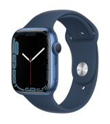 Apple Watch Series 7 45mm (GPS) Blue Aluminum Case with Abyss Blue Sport Band (MKN83)