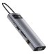 HUB Baseus Metal Gleam Multifunctional 9-in-1 Type-C Gray (CAHUB-CU0G)