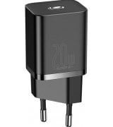 Мережевий зарядний пристрій Baseus Super Silicone PD Charger 20W Type-C Black (CCSUP-B01)