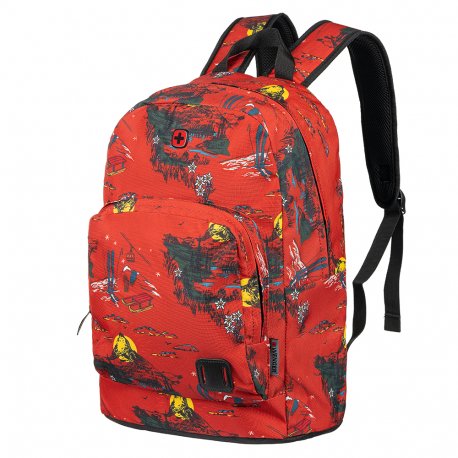 Рюкзак Wenger Crango 16" Rust Alps Print Red (610194)