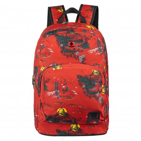 Рюкзак Wenger Crango 16" Rust Alps Print Red (610194)