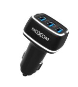 Автомобільний зарядний пристрій Moxom Lightning 3USB Black (MX-VC01)
