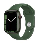 Apple Watch Series 7 45mm (GPS+LTE) Green Aluminum Case with Clover Sport Band (MKJ93/MKJR3)
