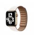 Ремешок Apple для Apple Watch 44mm Leather Link Chalk - Size M/L (MJKT3)