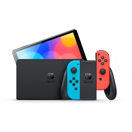 Игровая консоль Nintendo Switch OLED with Neon Blue and Neon Red Joy-Con (EU)
