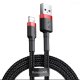 Кабель Baseus Cafule Cable USB Lightning 2A 3m Red/Black (CALKLF-R91) Кабель Baseus Cafule Cable USB Lightning 2A 3m Red/Black (CALKLF-R91)