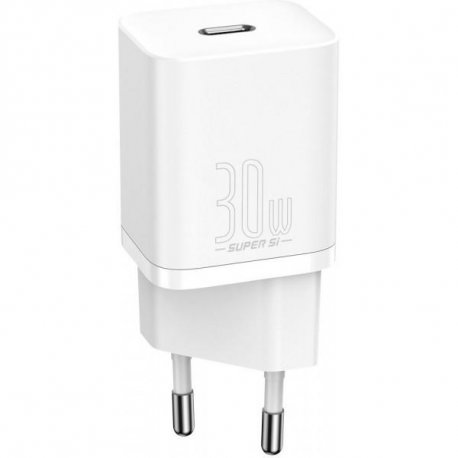 Мережевий зарядний пристрій Baseus Super Si Cuick Charger IC 30W EU White (CCSUP-J02)
