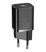 Мережевий зарядний пристрій Baseus Super Si Cuick Charger IC 30W EU Black (CCSUP-J01)