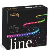 Умная LED Гирлянда Twinkly Line RGB удлинитель TWL100STW-BEU 1,5м, Gen II, IP20, кабель черный (TWL100ADP-B)