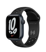 Apple Watch Series 7 41mm (GPS) Midnight Aluminum Case with Anthracite/Black Nike Sport Band (MKN43UL/A)