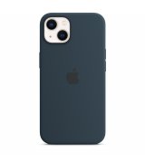 Чехол Apple iPhone 13 Silicone Case with MagSafe Abyss Blue (MM293ZE/A)