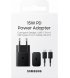 Сетевое зарядное устройство Samsung 15W Power Adapter (w C to C Cable) Black (EP-T1510XBEGRU)
