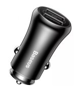Автомобильное зарядное устройство Baseus Gentleman 4.8A Dual-USB Black (CCALL-GB01)