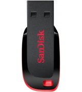 Флеш накопитель SanDisk Cruzer Blade 128GB USB2.0 Black/Red (SDCZ50-128G-B350)