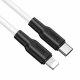 Кабель Hoco X21 Plus Type-C - Lightning (1m) black-white Кабель Hoco X21 Plus Type-C - Lightning (1m) black-white
