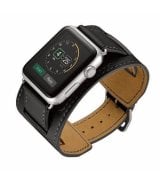 Ремешок для Apple Watch 38mm Wide Leather Band Black