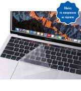 Накладка на клавиатуру для MacBook Pro 13/15 c TouchBar STR прозрачная (KLAV-NEW-CL-WTB-US)