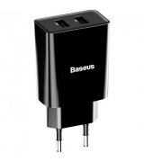 Сетевое зарядное устройство Baseus Speed Mini Dual U Charger 10.5W Black (CCFS-R01)