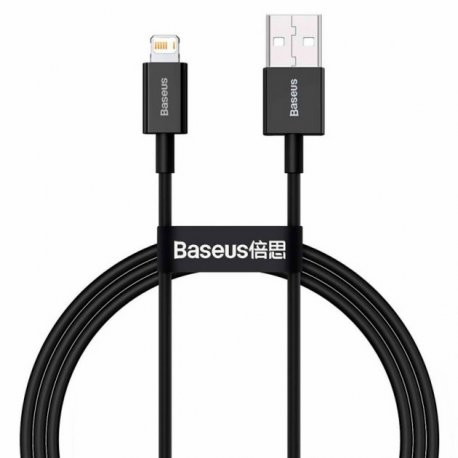 Кабель Baseus Superior Series Fast Charging Data Cable USB to Lightning 2.4A 1m Black (CALYS-A01)