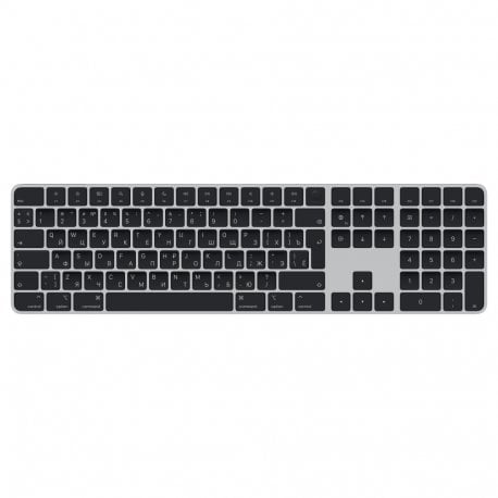 Клавиатура Apple Magic Keyboard with Touch ID and Numeric Keypad for Mac models with Apple silicon - Black Keys (MMMR3RS/A)