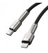 Кабель Baseus Cafule Metal Type-C to Lightning PD 20W (0.25m) Black (CATLJK-01)