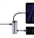HUB Baseus Metal Gleam Multifunctional 7-in-1 (2xUSB3.0 + 4HKHD + 2xType-C + PD + TF + SD) Grey (WKWG20113)