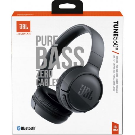 Беспроводные наушники JBL T560BT Black (JBLT560BTBLK)