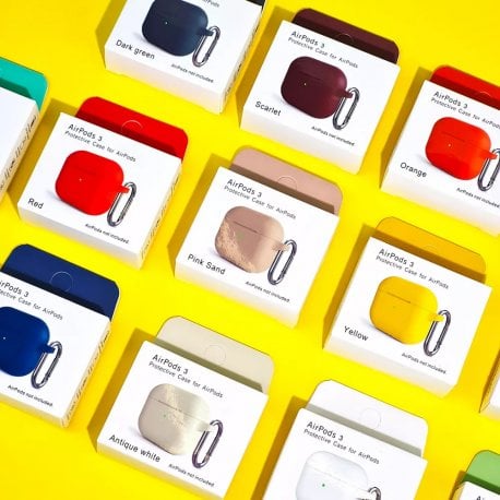 Чохол Silicone Case New with Carbine для Airpods 3 Red