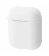 Чехол Silicone Case Shock-proof для Airpods 1/2 White