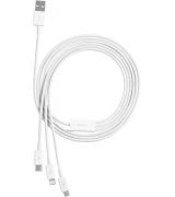 Кабель Baseus Superior Series Fast Charging 3-in-1 (Micro USB+Lightning+Type-C) 3.5A 1.5m White (CAMYS-02)
