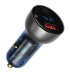 Автомобильное зарядное устройство Baseus Particular Digital Display PPS Dual Quick Charger 65W USB + Type-C Silver (CCKX-C0A)