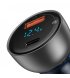Автомобильное зарядное устройство Baseus Particular Digital Display PPS Dual Quick Charger 65W USB + Type-C Silver (CCKX-C0A)