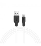 Кабель Hoco X21 USB - Lightning (1m) Black-White