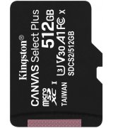 Карта памяти Kingston Canvas Select Plus 512GB microSDXC C10 UHS-I U3 A1 R100/W85MB/s (SDCS2/512GB)