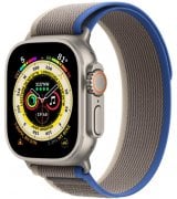 Apple Watch Ultra 49mm (GPS+LTE) Titanium Case with Blue/Gray Trail Loop - M/L (MQEJ3/MQF33)