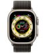 Apple Watch Ultra 49mm (GPS+LTE) Titanium Case with Black/Gray Trail Loop - M/L (MQF53/MQFX3)