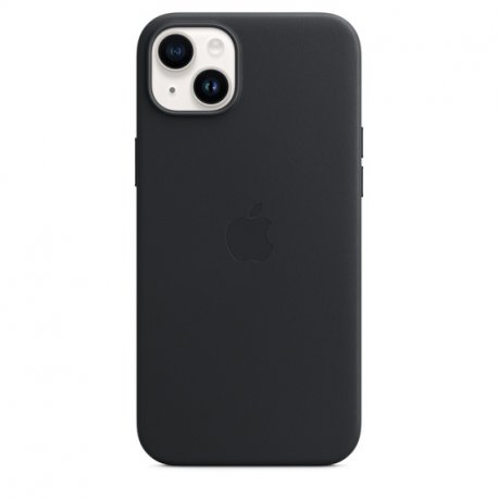 Чехол Apple iPhone 14 Plus Leather Case with MagSafe Midnight (MPP93)