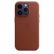 Чехол Apple iPhone 14 Pro Leather Case with MagSafe Umber (MPPK3)