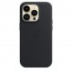 Чохол Apple iPhone 14 Pro Leather Case with MagSafe Midnight (MPPG3)