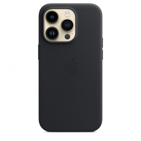 Чохол Apple iPhone 14 Pro Leather Case with MagSafe Midnight (MPPG3)