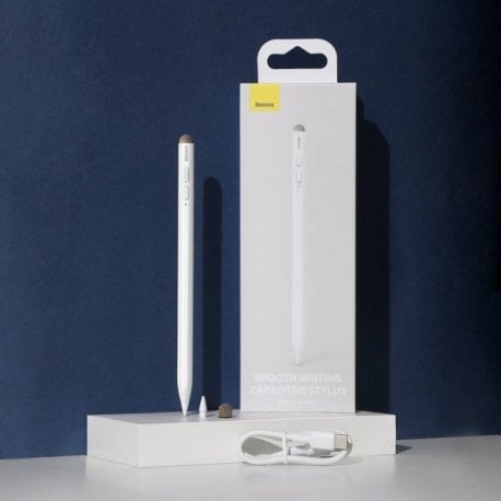 Стилус Baseus Smooth Writing Capacitive (Active + Passive version) White (ACSXB-C02)