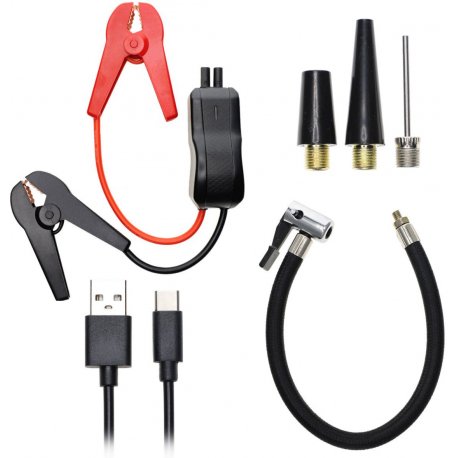 Стартер для авто + компрессор + универсальная батарея 4Smarts Jump Starter Compressor PitStop 8800mAh Black