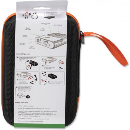 Стартер для авто + компрессор + универсальная батарея 4Smarts Jump Starter Compressor PitStop 8800mAh Black