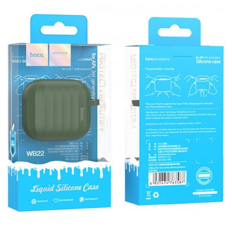 Чохол Hoco WB22 Case для AirPods 3 Dark Green