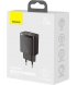 Мережевий зарядний пристрій Baseus Compact PD Charger Type-C + USB 20W Black (CCXJ-B01)