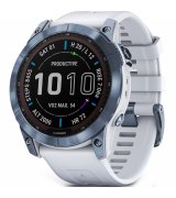 Смарт-годинник Garmin fenix 7X Sapphire Solar Mineral Blue DLC Titanium with Whitestone Band (010-02541-15)